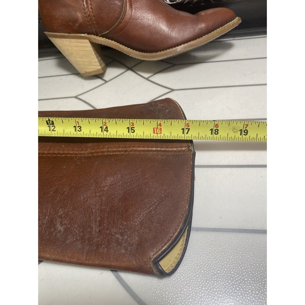 Frye American Classics Marron Leather Western Cowboy Boots Mens Size 8.5 B - Picture 3 of 14